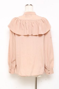 画像2: axes femme NOSTALGIE / 襟フリルブラウス M ベージュ Y-25-11-05-054-AX-BL-SZ-ZY