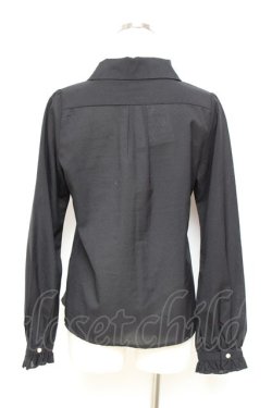 画像2: axes femme POETIQUE / メリーゴーランド刺繍ブラウス M 黒 Y-25-11-05-056-AX-BL-SZ-ZY