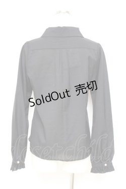 画像2: axes femme POETIQUE / メリーゴーランド刺繍ブラウス M 黒 Y-25-11-05-056-AX-BL-SZ-ZY