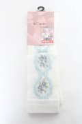 m petit by misako / ECAMOVKバラレースソックス 23-25 中白 Y-25-11-05-009-LO-ZA-SZ-ZY