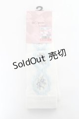 m petit by misako / ECAMOVKバラレースソックス 23-25 中白 Y-25-11-05-009-LO-ZA-SZ-ZY
