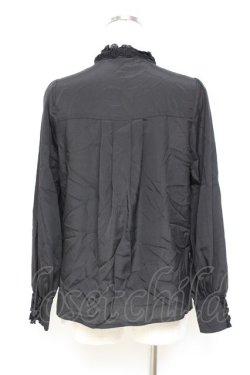 画像2: axes femme kawaii / 袖レースアップブラウス M 黒 Y-25-11-05-058-AX-BL-SZ-ZY