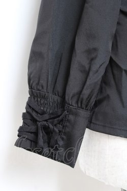 画像3: axes femme kawaii / 袖レースアップブラウス M 黒 Y-25-11-05-058-AX-BL-SZ-ZY