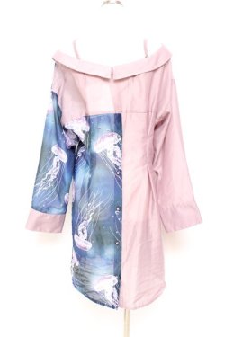 画像2: axes femme POETIQUE / 揺蕩う海月シアーロングシャツ M ラベンダー Y-25-11-05-059-AX-BL-SZ-ZY