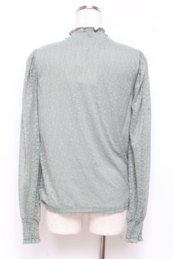 画像2: axes femme / ビジューデザイン総レースプルオーバー F グリーン Y-25-11-05-060-AX-TO-SZ-ZY