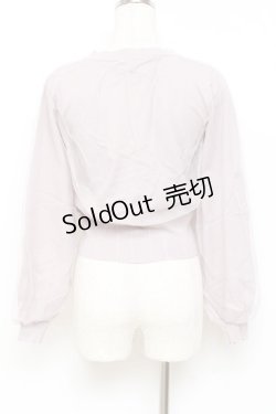 画像2: axes femme POETIQUE / レースアップショートカーディガン M ラベンダー Y-25-11-05-061-AX-TO-SZ-ZY