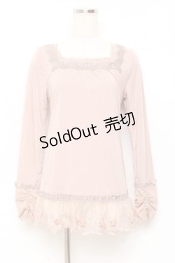 画像1: axes femme / バラ付きインナープルオーバー M アワピンク Y-25-11-05-062-AX-TO-SZ-ZY