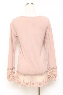 画像2: axes femme / バラ付きインナープルオーバー M アワピンク Y-25-11-05-062-AX-TO-SZ-ZY