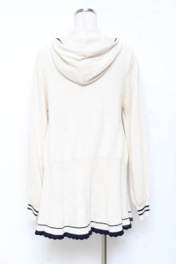 画像2: axes femme / フード付フレアニットカーディガン F 生成り Y-25-11-05-065-AX-TO-SZ-ZY