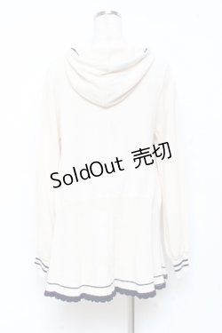 画像2: axes femme / フード付フレアニットカーディガン F 生成り Y-25-11-05-065-AX-TO-SZ-ZY