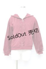 axes femme / レース切替パーカー M ワイン Y-25-11-05-068-AX-TO-SZ-ZY