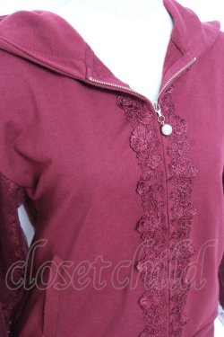 画像3: axes femme / レース切替パーカー M ワイン Y-25-11-05-068-AX-TO-SZ-ZY