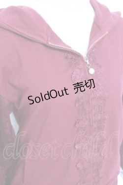 画像3: axes femme / レース切替パーカー M ワイン Y-25-11-05-068-AX-TO-SZ-ZY