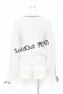 画像2: axes femme POETIQUE / シャギーニットトップス M グレー Y-25-11-05-069-AX-TO-SZ-ZY