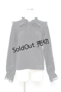 axes femme / ボウタイビスチェ風トップス F 黒 Y-25-11-05-072-AX-TO-SZ-ZY