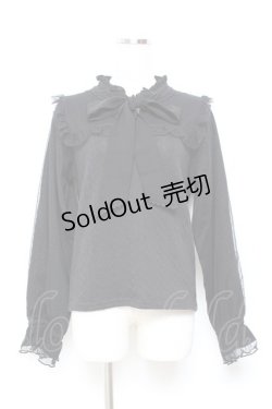 画像1: axes femme / ボウタイビスチェ風トップス F 黒 Y-25-11-05-072-AX-TO-SZ-ZY