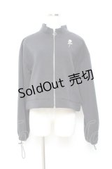 axes femme / ジップ付裏起毛トレーナー F 黒 Y-25-11-05-073-AX-TO-SZ-ZY