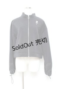 axes femme / ジップ付裏起毛トレーナー F 黒 Y-25-11-05-073-AX-TO-SZ-ZY