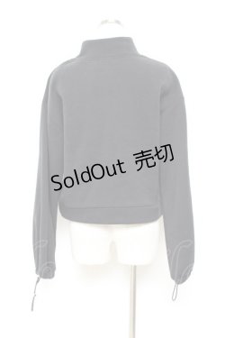 画像2: axes femme / ジップ付裏起毛トレーナー F 黒 Y-25-11-05-073-AX-TO-SZ-ZY