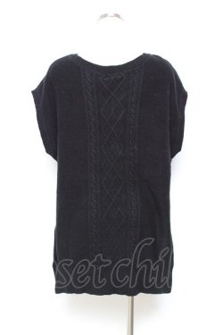 画像2: axes femme / ニットベストアンサンブルのニット M 黒 Y-25-11-05-074-AX-TO-SZ-ZY