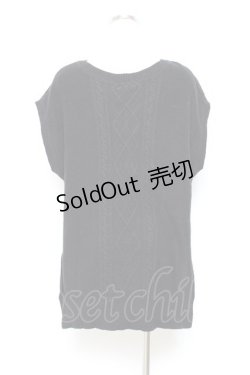 画像2: axes femme / ニットベストアンサンブルのニット M 黒 Y-25-11-05-074-AX-TO-SZ-ZI