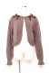 画像1: m petit by misako / リボンニットボレロ L 中茶 Y-25-11-05-078-LO-TO-SZ-ZY (1)