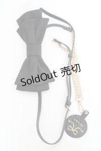 m petit by misako / AMリボンスマホショルダー  中黒 Y-25-11-05-012-LO-ZA-SZ-ZT486-F003