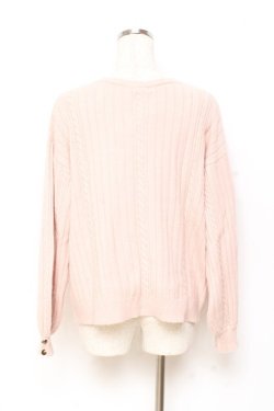 画像2: axes femme / ガーデニング刺繍カーディガン M ピンク Y-25-11-05-079-AX-TO-SZ-ZY