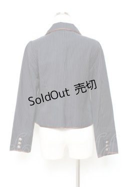 画像2: 20K wardlobe / ストライプ柄ジャケット M 紺 Y-25-11-05-080-LO-JA-SZ-ZY