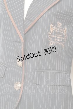 画像3: 20K wardlobe / ストライプ柄ジャケット M 紺 Y-25-11-05-080-LO-JA-SZ-ZY