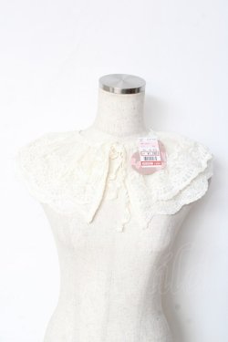 画像1: m petit by misako / AMレースツケエリ  中白 Y-25-11-05-013-LO-ZA-SZ-ZY