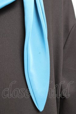 画像3: NieR Clothing / うさ耳付きTWO-TONE ZIP OUTER  黒×青 Y-25-11-05-083-PU-TO-SZ-ZY