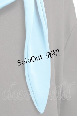 画像3: NieR Clothing / うさ耳付きTWO-TONE ZIP OUTER  黒×青 Y-25-11-05-083-PU-TO-SZ-ZY