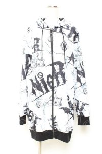 NieR Clothing / LONG LENGTH ZIP OUTER F 白/ミケ Y-25-11-05-085-PU-TO-SZ-ZY