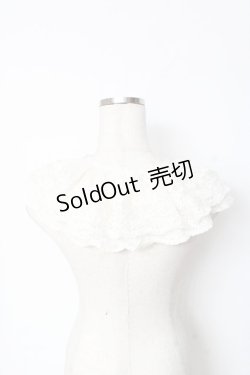 画像2: m petit by misako / AMレースツケエリ  中白 Y-25-11-05-013-LO-ZA-SZ-ZY