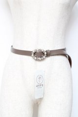 axes femme / 牛革細ベルト  茶 Y-25-11-05-014-AX-ZA-SZ-ZT486