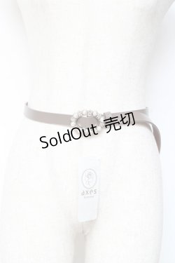画像1: 【SALE】axes femme / 牛革細ベルト  茶 Y-25-11-05-014-AX-ZA-SZ-ZT486