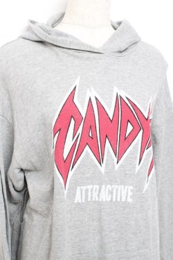 画像3: Candy Stripper / CANDY　ATTRACTIVEパーカー 2 グレー Y-25-11-05-089-PU-TO-SZ-ZY