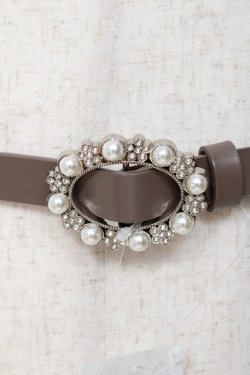 画像2: axes femme / 牛革細ベルト  茶 Y-25-11-05-014-AX-ZA-SZ-ZY