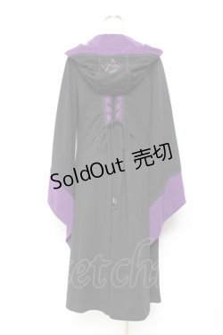 画像2: Ozz oneste / チャイナボタンロングカーディガン  黒×紫 Y-25-11-05-095-OO-TO-SZ-OS