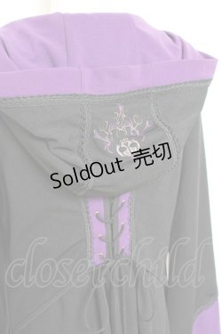 画像3: Ozz oneste / チャイナボタンロングカーディガン  黒×紫 Y-25-11-05-095-OO-TO-SZ-OS