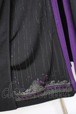 画像5: Ozz oneste / チャイナボタンロングカーディガン  黒×紫 Y-25-11-05-095-OO-TO-SZ-ZY