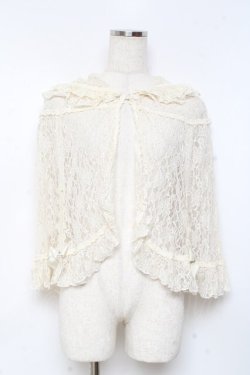 画像1: Enchantlic Enchantilly / マルグリットレースケープ  生成り Y-25-11-05-097-LO-TO-SZ-ZY