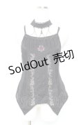 Ozz oneste / チェーン付きホルターネックキャミ  黒 Y-25-11-05-098-OO-BL-SZ-ZY