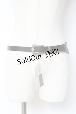 画像1: AXES-X / 柄バックル本革ベルト  黒 Y-25-11-05-015-LO-ZA-SZ-ZY