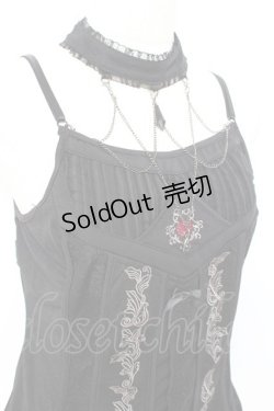 画像3: Ozz oneste / チェーン付きホルターネックキャミ  黒 Y-25-11-05-098-OO-BL-SZ-ZY