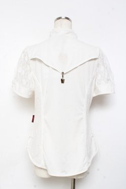 画像2: Ozz oneste / レース切替刺繍入りパフスリーブトップス  白 Y-25-11-05-099-OO-TO-SZ-ZY