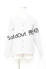 ネバアランド / 金平糖セーラーブラウス  グレー Y-25-11-05-101-LO-BL-SZ-ZY