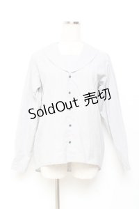 ネバアランド / 金平糖セーラーブラウス  グレー Y-25-11-05-101-LO-BL-SZ-ZY