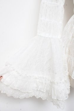 画像3: ATELIER PIERROT / Shirring Princess Sleeve Blouse-Lace-  白 Y-25-11-05-102-EL-BL-SZ-ZY